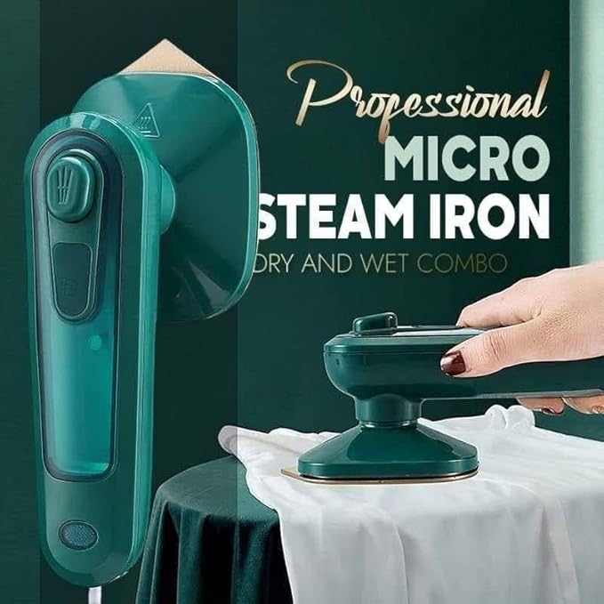 Portable Handheld Steam Iron Machine for Clothes | Mini Travel Garment Steamer | Wet &amp; Dry Ironing | Wrinkle Remover for Home &amp; Travel | 2