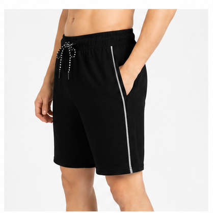 Men's Grey Casual Shorts | Soft Hosiery Fabric | Regular Fit | Side Pockets | Summer Wear