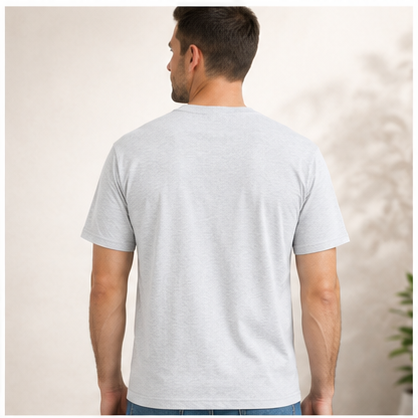 Men's Classic Cotton T-Shirt | 100% Cotton | 135 GSM Lightweight Fabric | Regular Fit | Soft & Breathable Everyday Wear