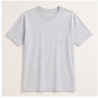 Men's Classic Cotton T-Shirt | 100% Cotton | 135 GSM Lightweight Fabric | Regular Fit | Soft & Breathable Everyday Wear
