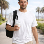 Pack of 3 Men’s Cotton T-Shirts | 135 GSM | White, Melange Grey & Black | Soft Summer Comfort | Regular Fit (Copy)