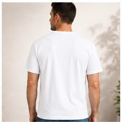 Men's Classic Cotton T-Shirt | 100% Cotton | 135 GSM Lightweight Fabric | Regular Fit | Soft & Breathable Everyday Wear