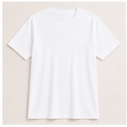 Men's Classic Cotton T-Shirt | 100% Cotton | 135 GSM Lightweight Fabric | Regular Fit | Soft & Breathable Everyday Wear